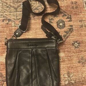 Coach Black Leather Shoulder Bag